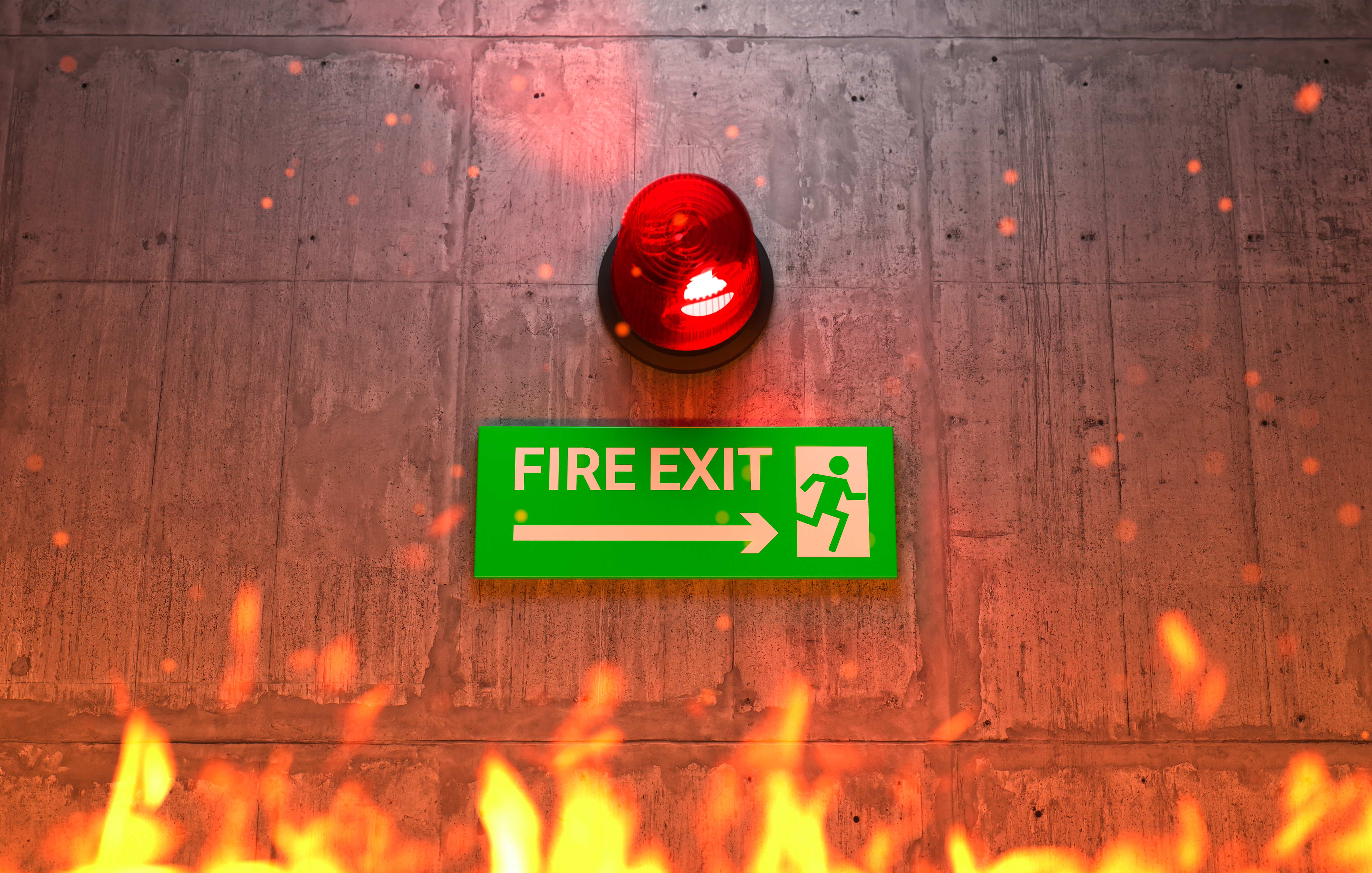 Fire alarm systems and extinguishers